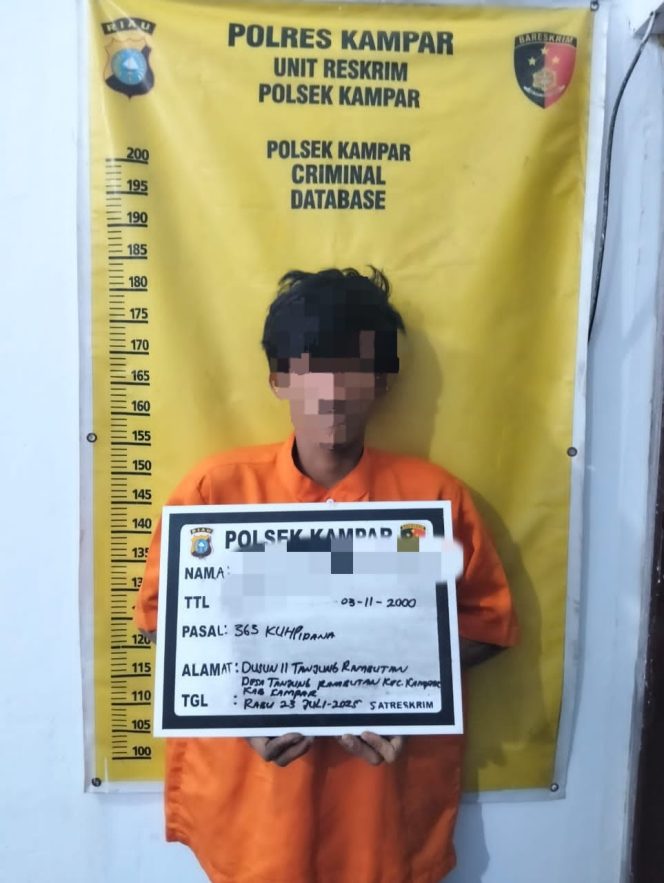 
					Curi Sepeda Motor Pencari Rumput, Pelaku Dibekuk Polsek Kampar