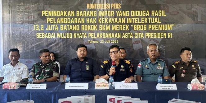 
					Bea Cukai Sulawesi Bagian Utara Tindak Impor 13 Juta Batang Rokok Asal Vietnam