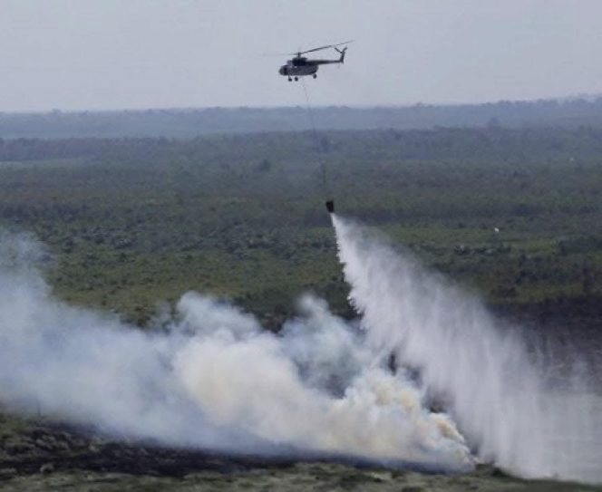 
					Berlomba dengan Api, Satgas Udara TNI AU Maksimalkan Operasi di Riau