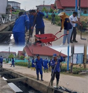 Upaya Penanggulangan Banjir, Pemko Dumai bersama Elemen Masyarakat Laksanakan Gotong Royong