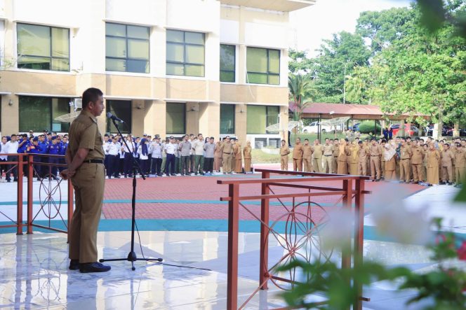 
					Bupati Ahmad Yuzar Pimpin Apel Gabungan di Lingkungan Pemda Kampar
