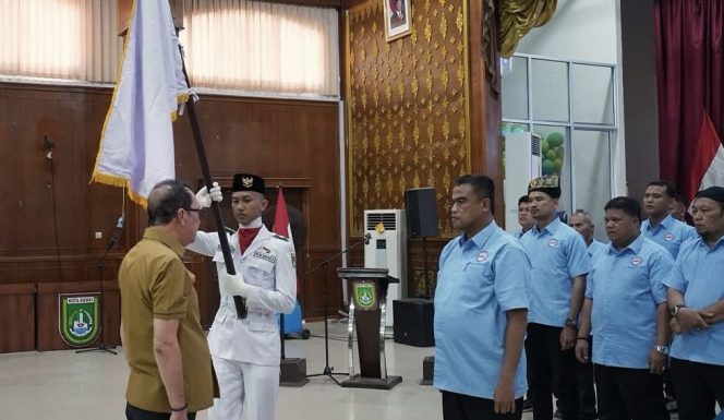 Sekda Indra Gunawan Hadiri Pelantikan PBVSI Dumai
