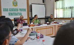 Kunjungi Dinas Kesehatan Sumut, Sekdaprov Ingatkan Sejumlah Program Prioritas Kesehatan