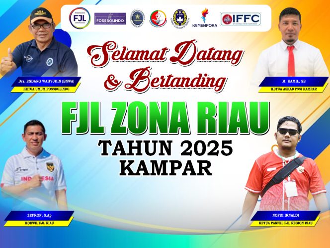
					Turnamen FJL Zona Riau Tahun 2025 Kampar Jadi Tuan Rumah, Ini Penjelasan Yulnedi Tanjung