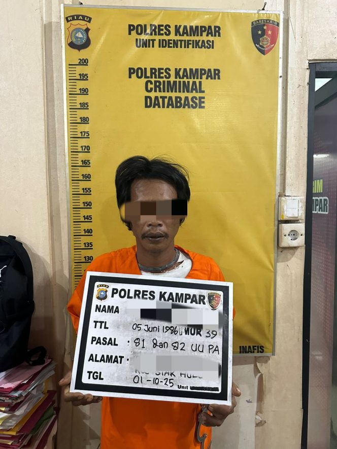 
					Biadab! Ayah Tiri di Kampar Cabuli Anak Dibawah Umur Selama 7 Tahun