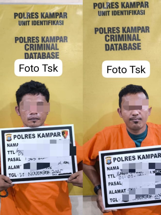 
					Satreskrim Polres Kampar Tangkap Dua Pelaku Curanmor di Sei Jernih