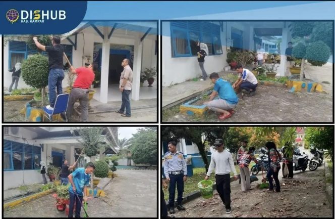 
					Dishub Kampar Gelar Gotong Royong Jelang Hari Jadi Kampar ke-79