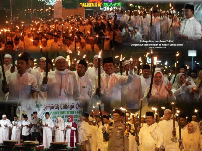 
					Takbir Keliling Rohul Diwarnai Ribuan Lidah Api Obor dan Gema Takbir