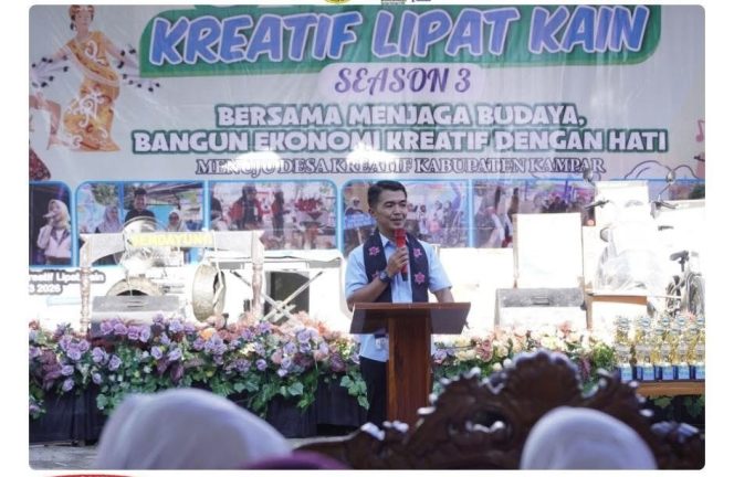 
					Semangat Pelestarian Budaya dan Penguatan Ekonomi, Anggota DPRD Kampar Apresiasi Festival Kreatif Lipatkain