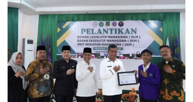 
					Hadiri Pelantikan Ormawa STIE Bangkinang, Bupati Kampar Ajak Mahasiswa Bersinergi Bangun Daerah