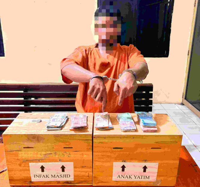 
					Beraksi di Tiga Kabupaten, Pelaku Spesialis Kotak Infak Ditangkap Polsek Tapung