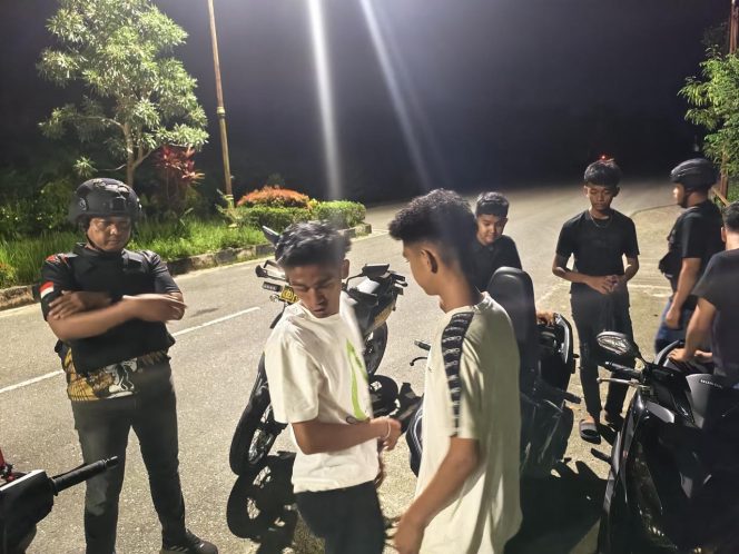 
					Tim Raga Polres Kampar Lakukan Patroli Malam, Antisipasi Balap Liar