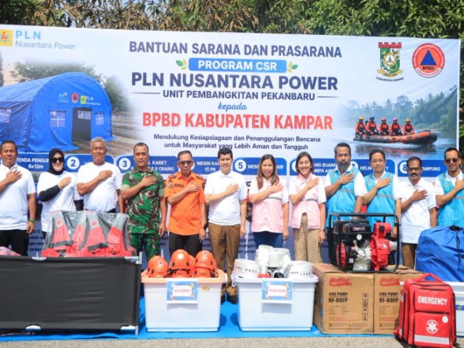 
					BPBD Kampar Terima Bantuan CSR Sapras Penanggulangan Bencana dan Karhutla dari PLN Nusantara Power