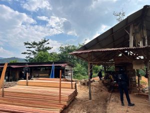 Polda Riau Bongkar Sawmill Ilegal di Kampar, 780 Batang Kayu Hasil Illegal Logging Disita